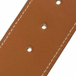 Hermes Blanc/Gold Epsom And Swift Leather Reversible Constance Belt 80 CM For Women -Deals Hermes Store luxury women hermes used accessories p519429 007