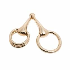 Hermes Gold Tone Permabrass Mors Scarf Ring For Women 10 Hermes Gold Tone Permabrass Mors Scarf Ring For Women -Deals Hermes Store luxury women hermes used accessories p520528 007