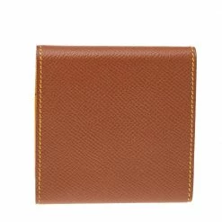 Hermes Brown Epsom Leather Post It Note Holder For Women 14 Hermes Brown Epsom Leather Post It Note Holder For Women -Deals Hermes Store luxury women hermes used accessories p520535 003