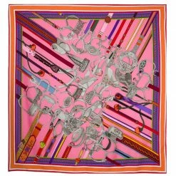 Hermes Multicolor Concours D'Etriers Cashmere And Silk Blend Shawl For Women -Deals Hermes Store luxury women hermes used accessories p52794 002