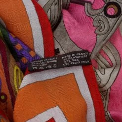Hermes Multicolor Concours D'Etriers Cashmere And Silk Blend Shawl For Women -Deals Hermes Store luxury women hermes used accessories p52794 005