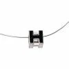 Hermes Cage D'H Black Laquered Pendant Necklace For Women -Deals Hermes Store luxury women hermes used accessories p53106 001