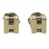 Hermes Cage D'H White Enamel Palladium Plated Earrings For Women 1 Hermes Cage D'H White Enamel Palladium Plated Earrings For Women -Deals Hermes Store luxury women hermes used accessories p53490 001