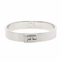 Hermes Palladium Plated Jet Bracelet For Women