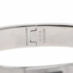 Hermes Palladium Plated Jet Bracelet For Women -Deals Hermes Store luxury women hermes used accessories p536848 003