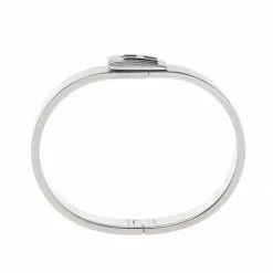 Hermes Palladium Plated Jet Bracelet For Women -Deals Hermes Store luxury women hermes used accessories p536848 004