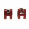 Hermes Pop H Red Lacquered Earrings For Women