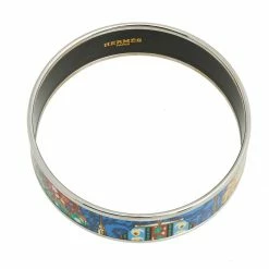 Hermes Hermès Multicolor Cachemire De Tamara Enamel Palladium Plated Bangle Bracelet For Women 13 Hermes Hermès Multicolor Cachemire De Tamara Enamel Palladium Plated Bangle Bracelet For Women -Deals Hermes Store luxury women hermes used accessories p542751 003