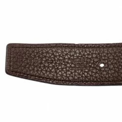 Hermes Black/Chocolate Chamonix And Togo Leather H Buckle Reversible Belt 110CM For Women -Deals Hermes Store luxury women hermes used accessories p543634 003