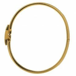 Hermes Clic Clac Cream Enamel Gold Plated Bracelet For Women -Deals Hermes Store luxury women hermes used accessories p54422 0004