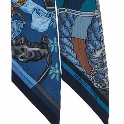 Hermes Multicolor Printed Silk Twilly For Women -Deals Hermes Store luxury women hermes used accessories p551993 001