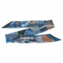 Hermes Multicolor Printed Silk Twilly For Women -Deals Hermes Store luxury women hermes used accessories p551993 002