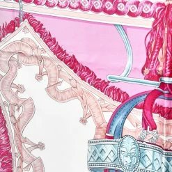 Hermes Hermés Purple Bride De Cour Printed Silk Square Scarf For Women -Deals Hermes Store luxury women hermes used accessories p575540 003