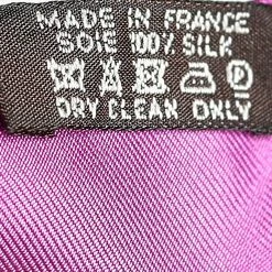 Hermes Hermés Purple Bride De Cour Printed Silk Square Scarf For Women -Deals Hermes Store luxury women hermes used accessories p575540 006