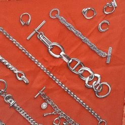 Hermes Orange Chaines & Gourmettes Printed Silk Square Scarf For Women -Deals Hermes Store luxury women hermes used accessories p575552 003