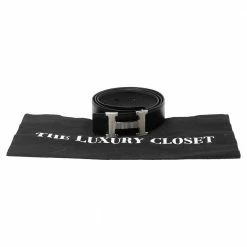 Hermes Black Togo And Box Leather H Buckle Reversible Belt 95CM For Women -Deals Hermes Store luxury women hermes used accessories p575799 002