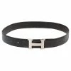 Hermes Black Togo And Box Leather H Buckle Reversible Belt 95CM For Women -Deals Hermes Store luxury women hermes used accessories p575799 008