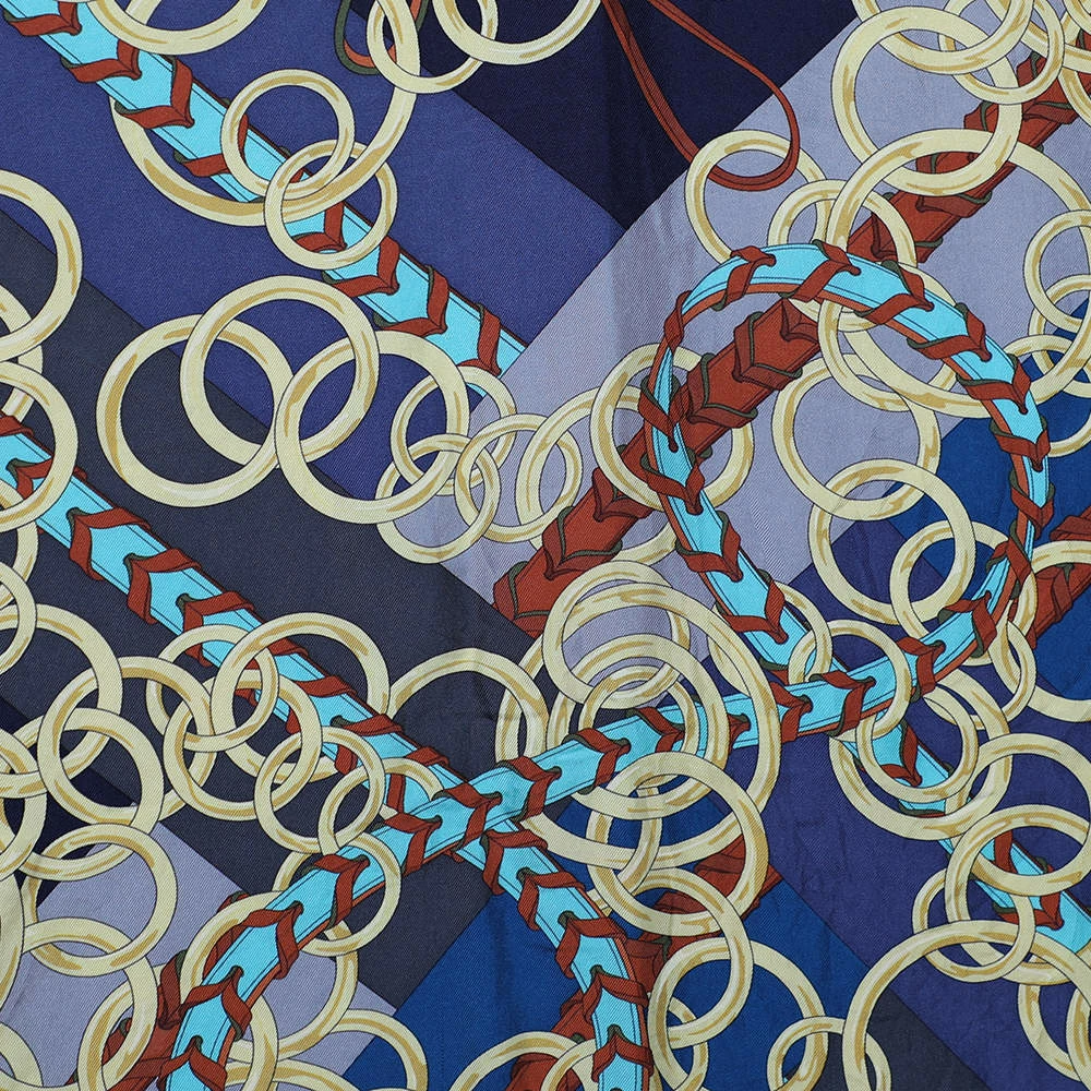 Hermes Hermès Multicolor Brides Et Gris-Gris Silk Square Scarf For Women 6 Hermes Hermès Multicolor Brides Et Gris-Gris Silk Square Scarf For Women - Image 4