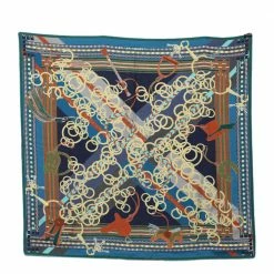 Hermes Hermès Multicolor Brides Et Gris-Gris Silk Square Scarf For Women 9 Hermes Hermès Multicolor Brides Et Gris-Gris Silk Square Scarf For Women -Deals Hermes Store luxury women hermes used accessories p578637 003