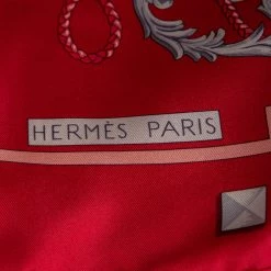 Hermes Hermès Pink Les Cles Silk Square Scarf For Women -Deals Hermes Store luxury women hermes used accessories p581622 005
