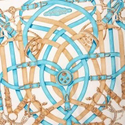 Hermes Blue Cavalcadour Silk Square Scarf For Women -Deals Hermes Store luxury women hermes used accessories p581638 002