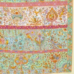 Hermes Hermès Pale Yellow Au Pays Des Oiseaux - Fleurs Silk Scarf For Women 9 Hermes Hermès Pale Yellow Au Pays Des Oiseaux - Fleurs Silk Scarf For Women -Deals Hermes Store luxury women hermes used accessories p582620 003