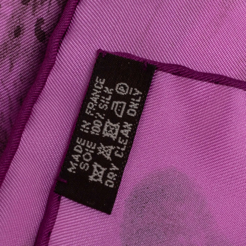Hermes Hermès Purple Dans L'atelier De Robert Dallet Silk Scarf For Women 6 Hermes Hermès Purple Dans L'atelier De Robert Dallet Silk Scarf For Women - Image 4