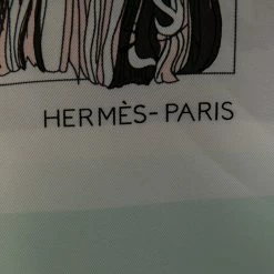 Hermes Hermés Mint Green Passementerie Silk Scarf For Women -Deals Hermes Store luxury women hermes used accessories p584119 004