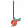 Hermes Orange Poppy/Blue Jean Swift Leather Paddock Selle Saddle Bag Charm For Women -Deals Hermes Store luxury women hermes used accessories p584606 002
