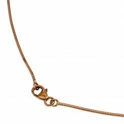 Hermes Hermès Rose Gold Plated Omega Chain Orange Lacquer Pop H Pendant Necklace For Women -Deals Hermes Store luxury women hermes used accessories p589436 004