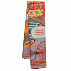 Hermes Hermès Multicolor Le Laboratoire Du Temps Cashmere Silk Shawl For Women