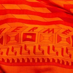 Hermes Hermès Orange Le Fil D'Ariane Cashmere Silk Shawl For Women 12 Hermes Hermès Orange Le Fil D'Ariane Cashmere Silk Shawl For Women -Deals Hermes Store luxury women hermes used accessories p590296 006