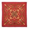 Hermes Red Eperon D'Or Silk Square Scarf For Women -Deals Hermes Store luxury women hermes used accessories p591887 003