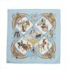 Hermes Blue Musee Vivant Du Cheval Chantilly Silk Handkerchief For Women -Deals Hermes Store luxury women hermes used accessories p591892 001