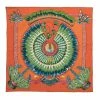 Hermes Orange Brazil Silk Square Scarf For Women -Deals Hermes Store luxury women hermes used accessories p591900 001
