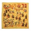 Hermes Yellow Concerto Gavroche Silk Square Scarf For Women