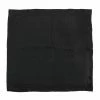 Hermes Hermès Black Faconnee Grand H Silk Pocket Square For Men