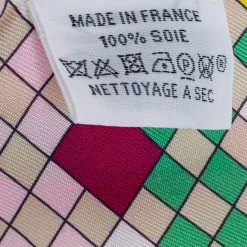 Hermes Pink Printed Silk Twilly For Women -Deals Hermes Store luxury women hermes used accessories p595266 004