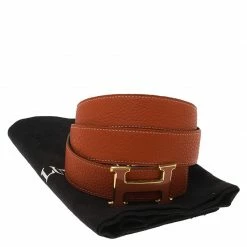 Hermes Orange And Black Leather Constance Reversible Belt Size 95 CM For Women 15 Hermes Orange And Black Leather Constance Reversible Belt Size 95 CM For Women -Deals Hermes Store luxury women hermes used accessories p60893 007