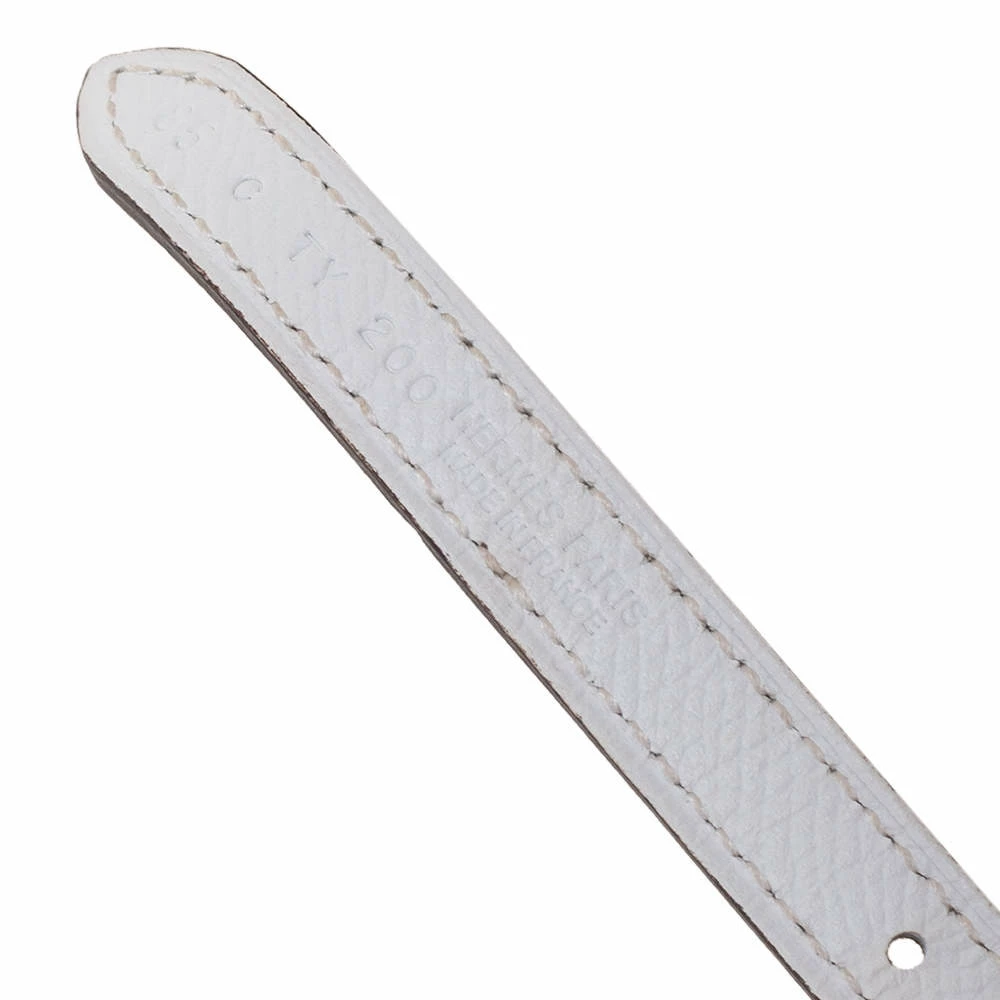 Hermes Blanc/Etoupe Epsom And Swift Leather Roulis Belt 85CM For Women 7 Hermes Blanc/Etoupe Epsom And Swift Leather Roulis Belt 85CM For Women - Image 5