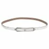 Hermes Blanc/Etoupe Epsom And Swift Leather Roulis Belt 85CM For Women -Deals Hermes Store luxury women hermes used accessories p609130 007
