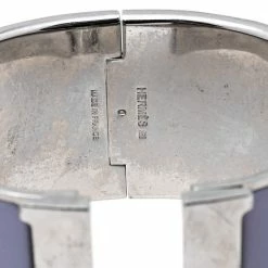 Hermes Hermès Clic Clac H Enamel Palladium Plated Extra Wide Bracelet PM For Women -Deals Hermes Store luxury women hermes used accessories p611193 002