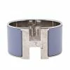 Hermes Hermès Clic Clac H Enamel Palladium Plated Extra Wide Bracelet PM For Women -Deals Hermes Store luxury women hermes used accessories p611193 007