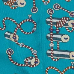 Hermes Blue Twilly Silk Stole For Women -Deals Hermes Store luxury women hermes used accessories p61231 003