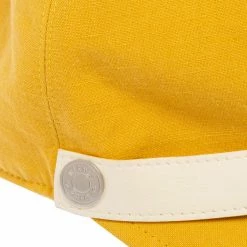 Hermes Yellow Cotton & Linen Leather Strip Detail Cap Size 56 For Women 15 Hermes Yellow Cotton & Linen Leather Strip Detail Cap Size 56 For Women -Deals Hermes Store luxury women hermes used accessories p618610 004