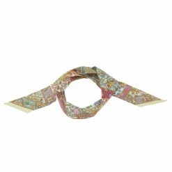 Hermes Multicolor Silk Paisley Neck Scarf For Women