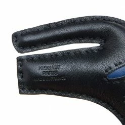 Hermes Black/Bleu Rooroo Bag Charm For Women -Deals Hermes Store luxury women hermes used accessories p620461 001