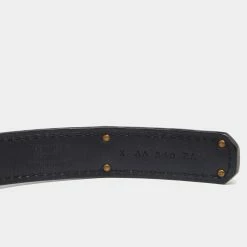 Hermes Black Swift And Epsom Leather Gold Finish Kelly 18 Adjustable Belt For Women -Deals Hermes Store luxury women hermes used accessories p621139 004