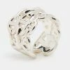 Hermes Hermès Sterling Silver Chaine D'ancre Enchainee Ring Size EU 53 For Women -Deals Hermes Store luxury women hermes used accessories p634408 001