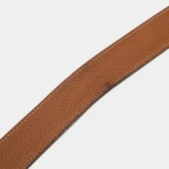 Hermes Black/Gold Box And Togo Leather H Buckle Reversible Belt 85CM For Women -Deals Hermes Store luxury women hermes used accessories p635569 1652423909 008